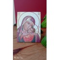 Quadretto in legno Rovere Madonna della Tenerezza